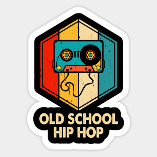 Old School Hiphop T shirt For Women Sticker